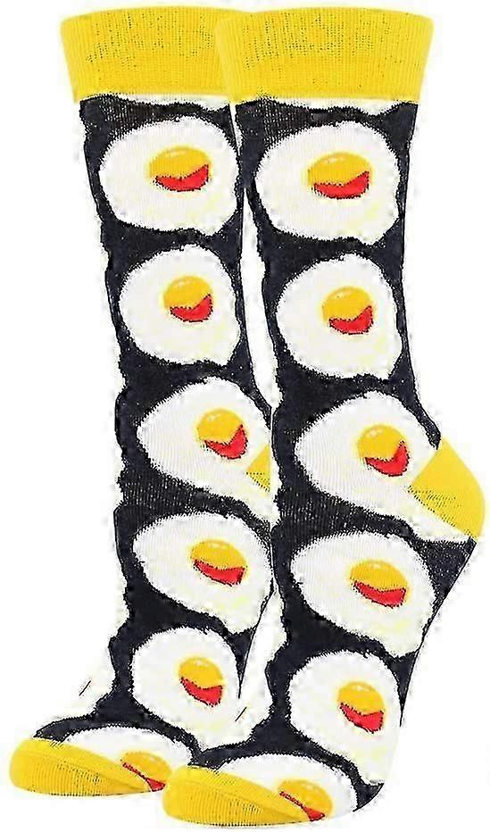 Women's Cotton Novelty Print Socks Animal Food Pattern Cute Pack Socks - Image 4