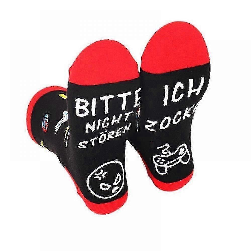 Gaming Socks - Please Dont Disturb I'm Gaming - Non-Slip Gamer Ankle Socks - Image 1