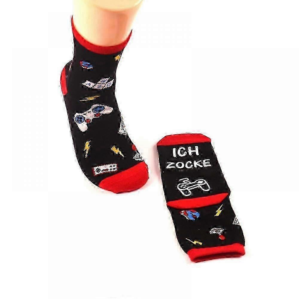 Gaming Socks - Please Dont Disturb I'm Gaming - Non-Slip Gamer Ankle Socks - Image 3
