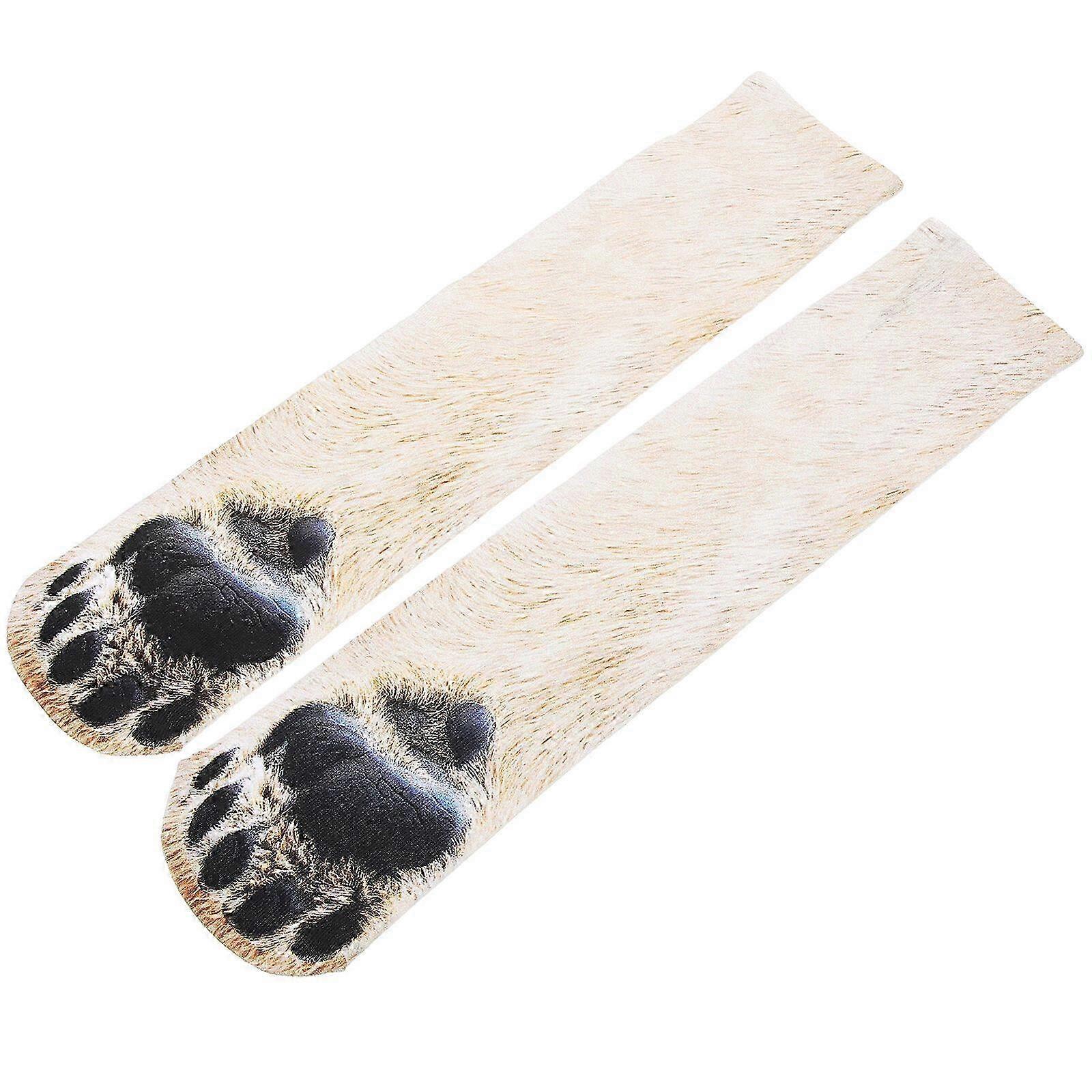 1 Pair Animal Paw Novelty Socks Cute Warm Casual Socks for Men and Women - Image 2