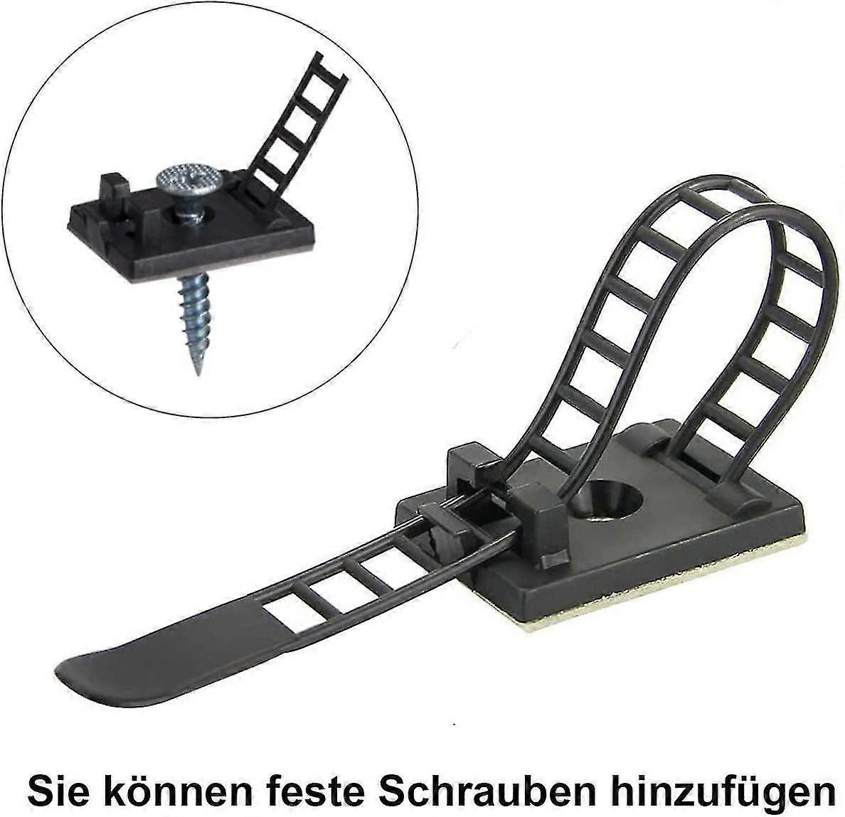 50pcs Adjustable Cable Clamps 3M Adhesive Cable Organizer Wire Holder Set - Image 4