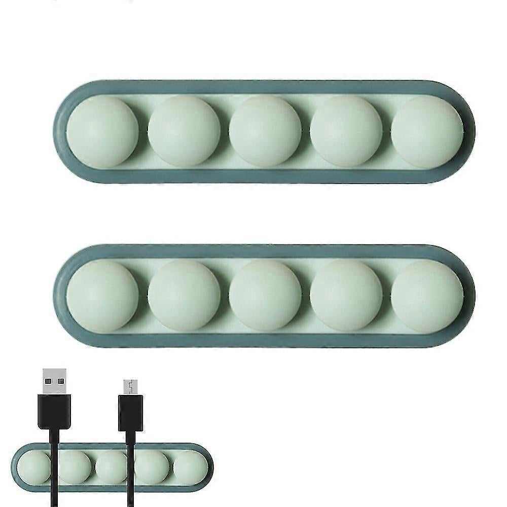2pcs Cable Clamps Cord Organizer Desktop Wire Holders for Home Office - Image 1