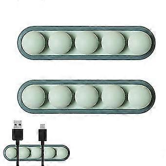 2pcs Cable Clamps Cord Organizer Desktop Wire Holders for Home Office - Image 2