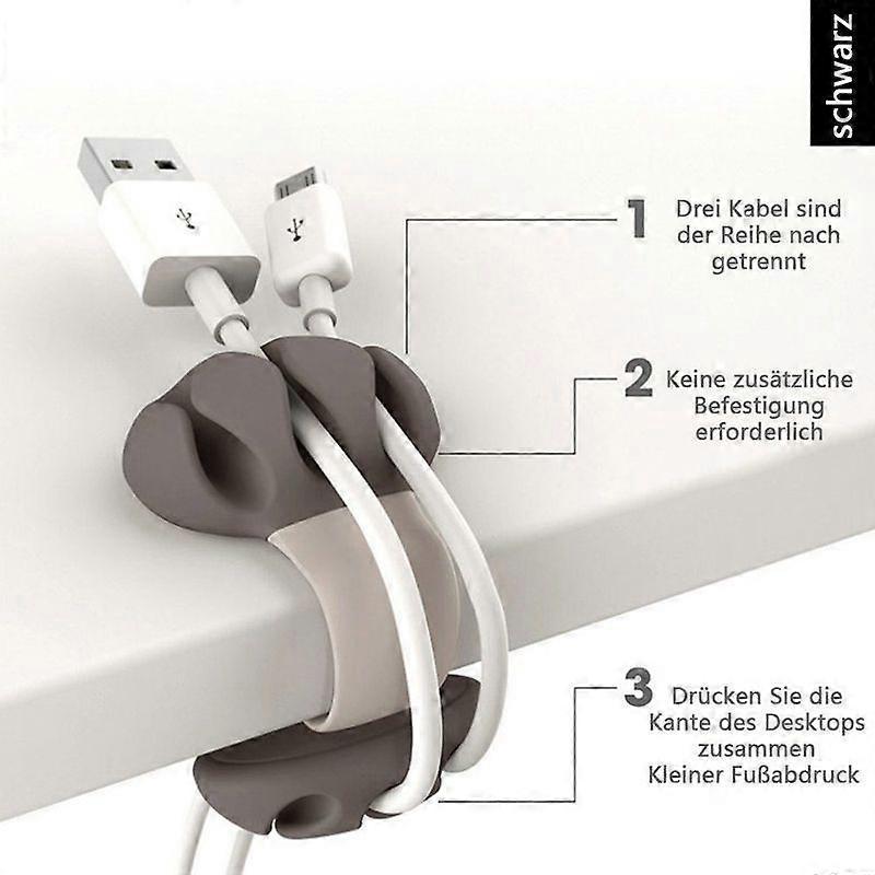 5pcs Cable Holders Non-Adhesive Wire Organizer Clips for Home & Office - Image 3