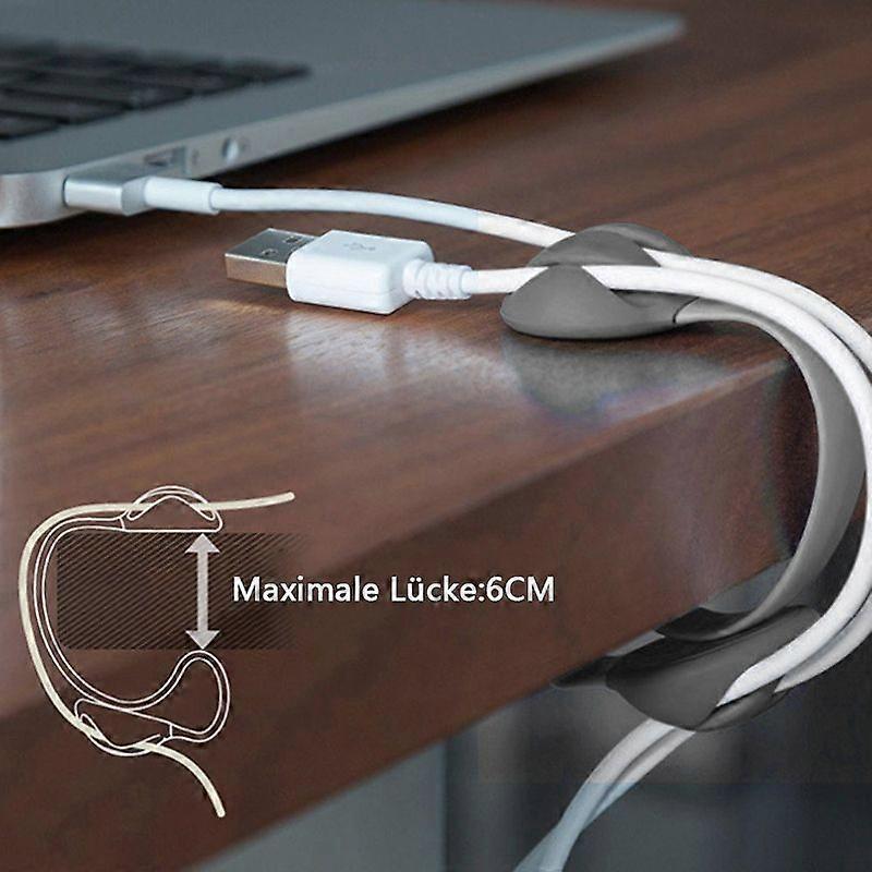 5pcs Cable Holders Non-Adhesive Wire Organizer Clips for Home & Office - Image 4