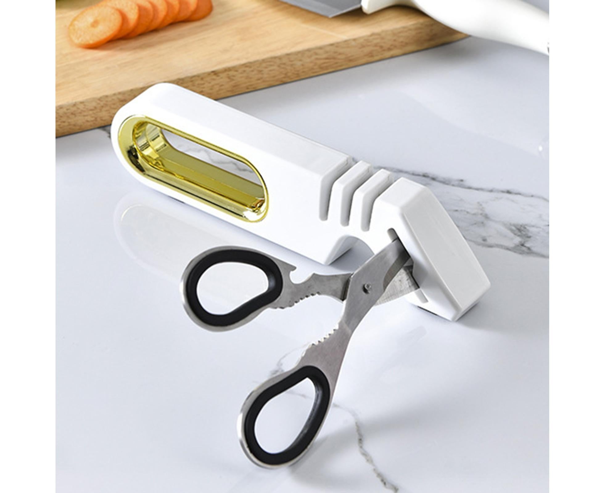 Sharpening Stone Tungsten Steel Scissors Whetstone-White - Image 2