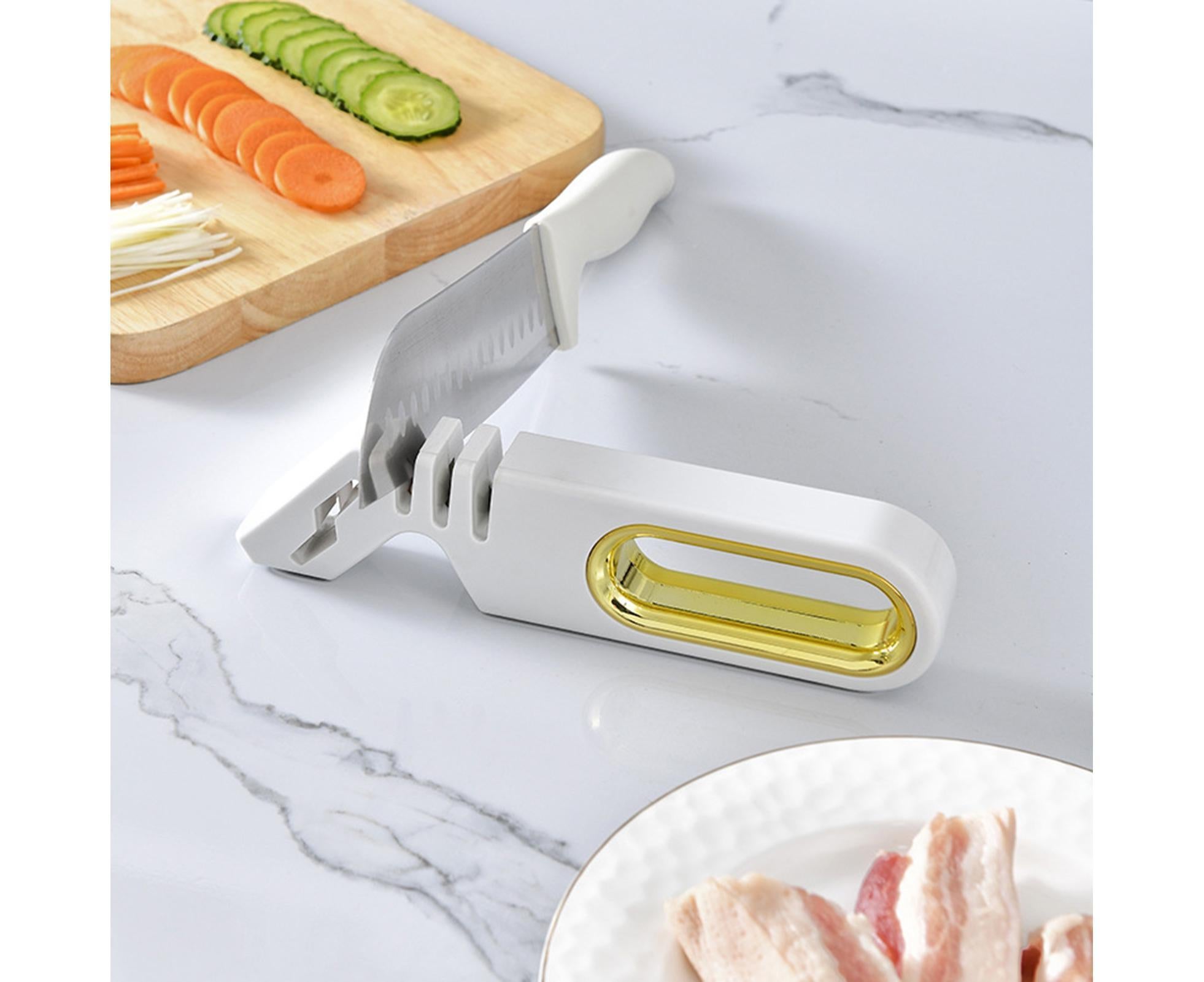 Sharpening Stone Tungsten Steel Scissors Whetstone-White - Image 4