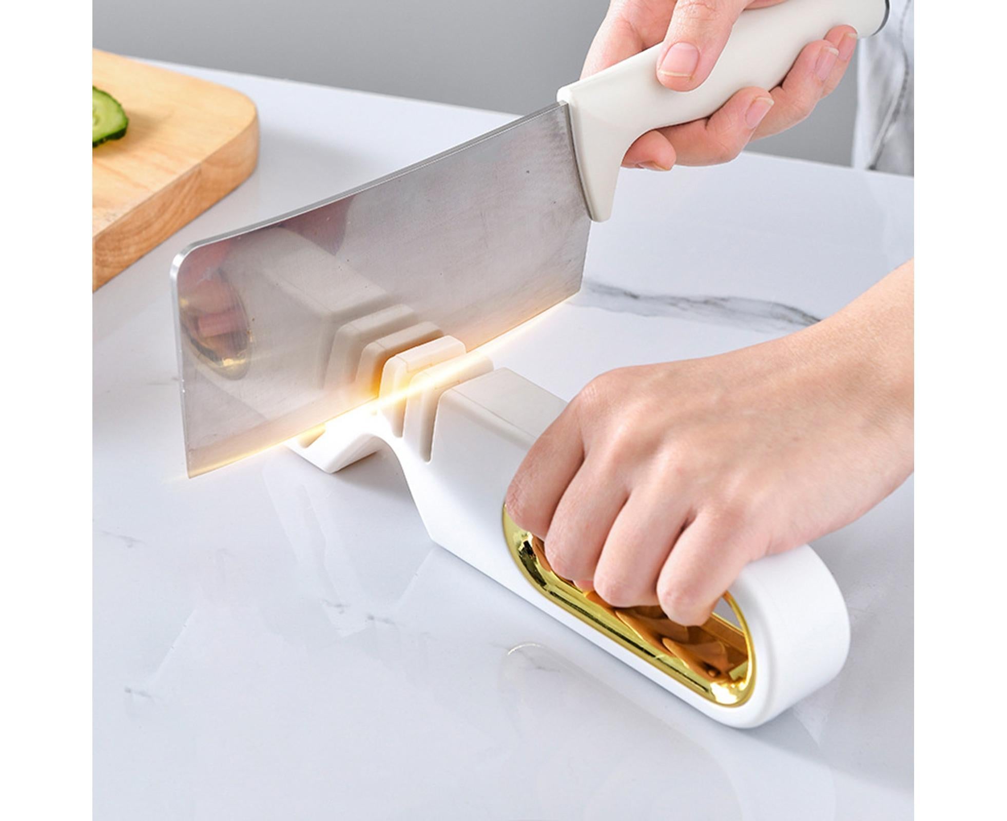 Sharpening Stone Tungsten Steel Scissors Whetstone-White - Image 5