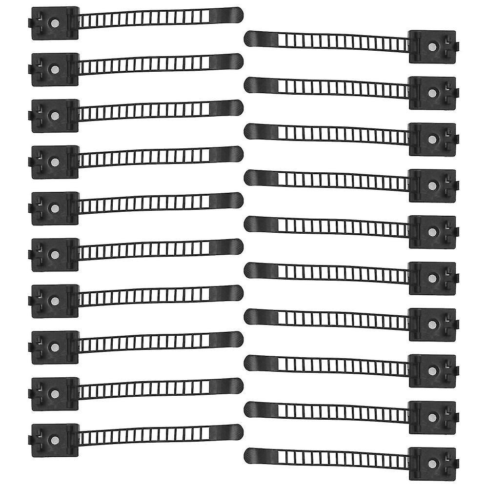 20pcs Adjustable Cable Clips with Adhesive Wire Fixing Holder Set for Home Office - Image 1