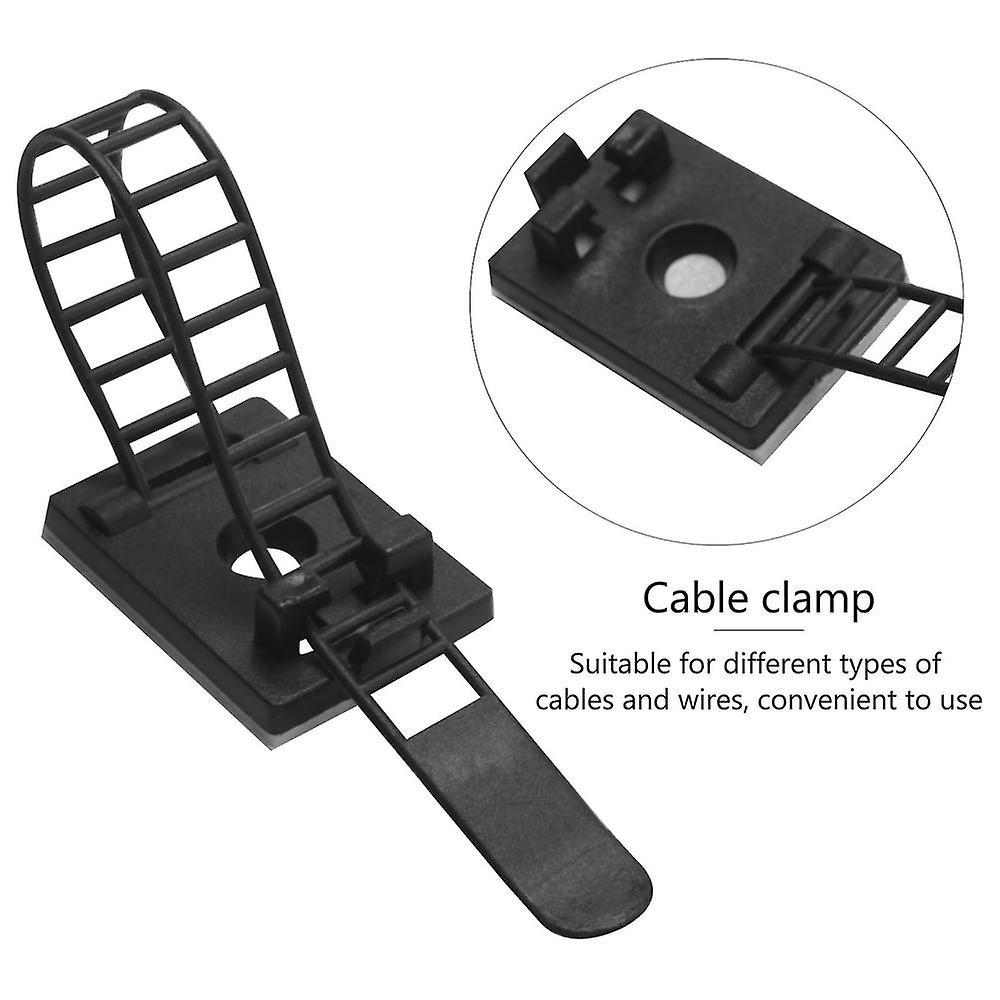 20pcs Adjustable Cable Clips with Adhesive Wire Fixing Holder Set for Home Office - Image 4