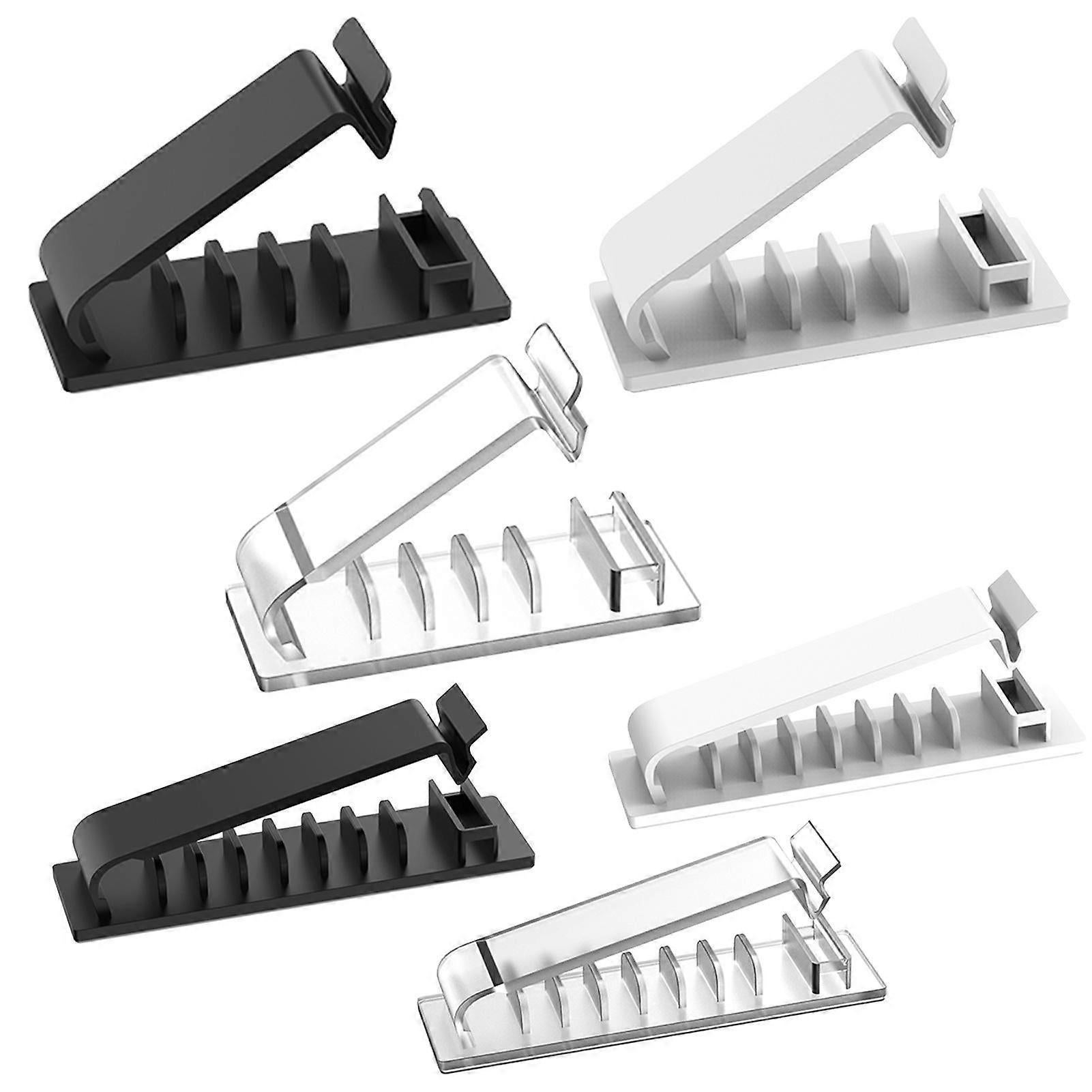 Cable Management Clips Self-Adhesive Wire Holder for Desk No-Mess Cord Organizer - Image 2