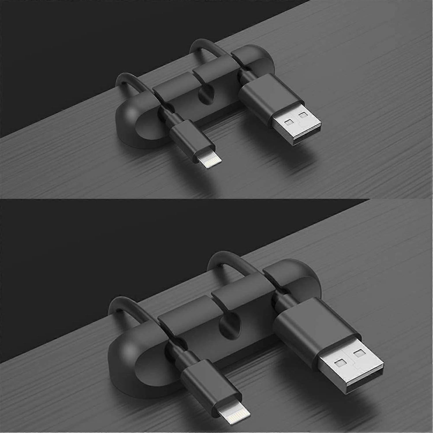 2pcs Adhesive Cable Clips Cord Organizer Hooks for Power and Charging Cables - Image 3