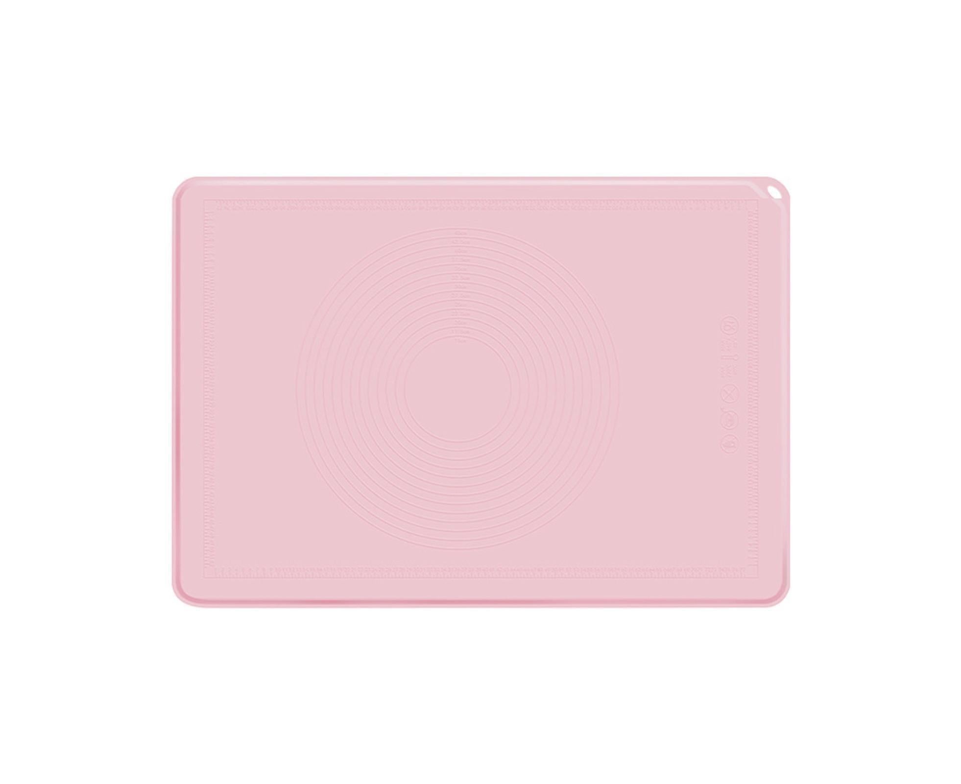 Pastry Mat Silica Gel Dough Rolling Mat-Pink S - Image 1