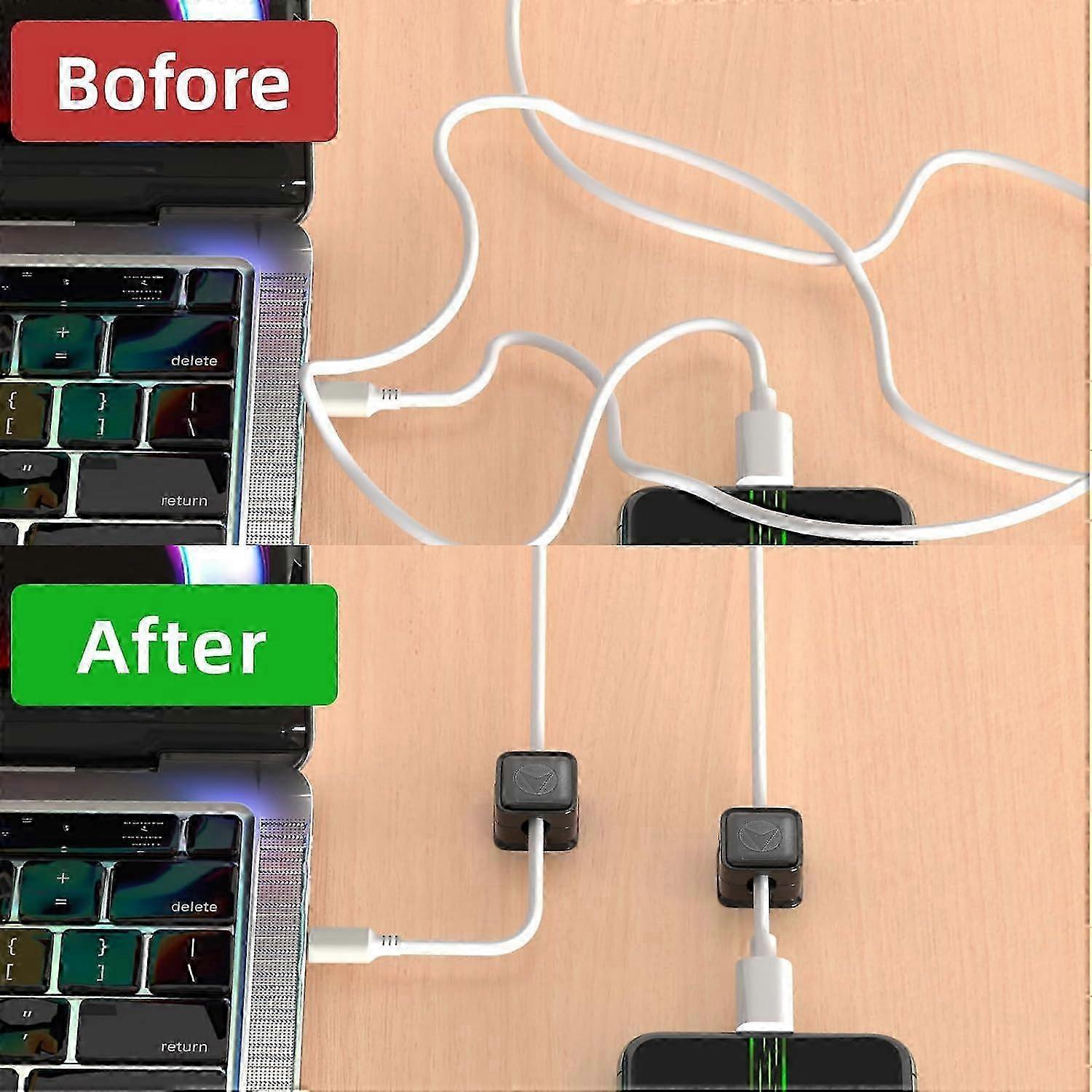 6-Pack grip Cable Clips Desk Organizer Strong Adhesive Cord Holders for Home - Image 5