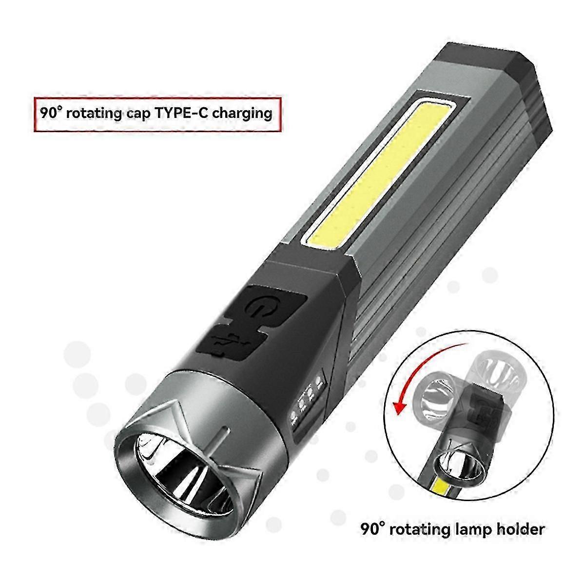 Foldable COB Flashlight Multi-Function Work Light Outdoor Lighting Torch - Image 3