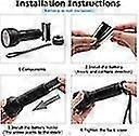 5 LED UV Flashlight Purple Light for Detection & Outdoor Use - Image 4