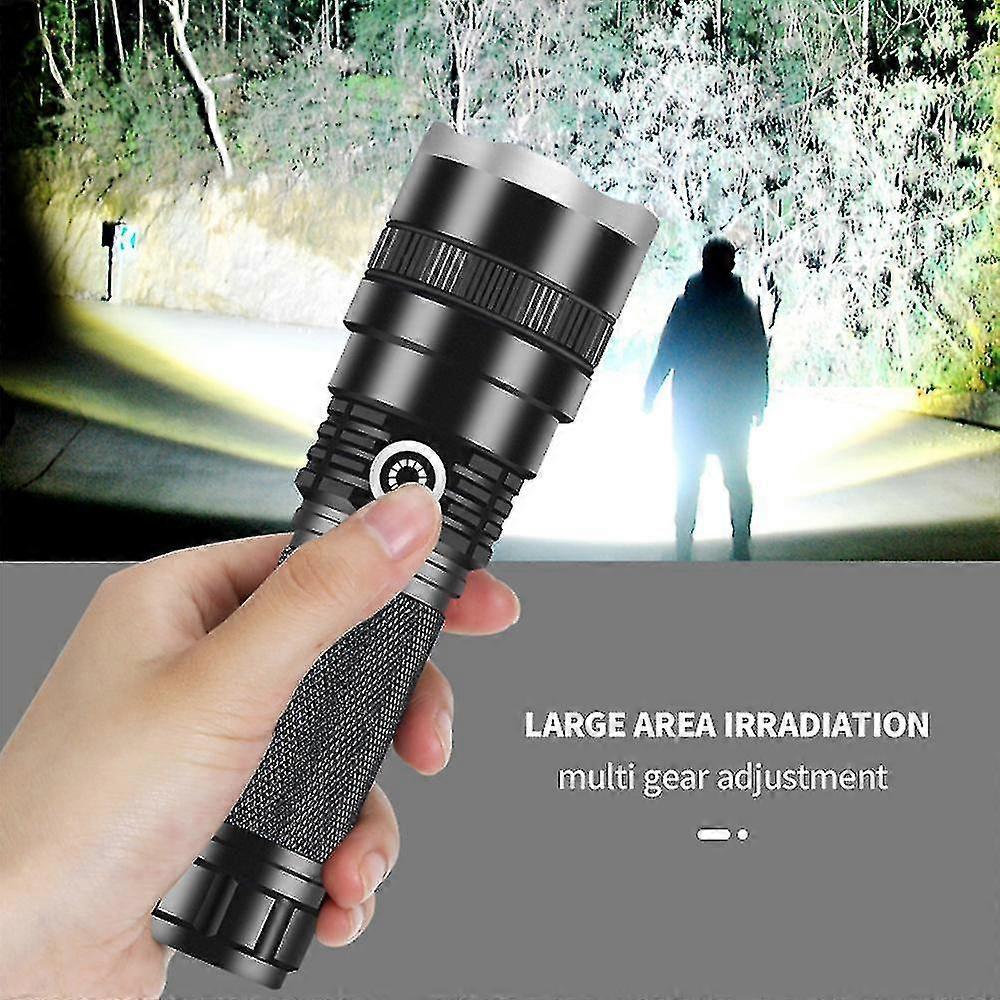 Bright Tactical LED Flashlight Rechargeable Torch for Outdoor and Emergency - Image 5