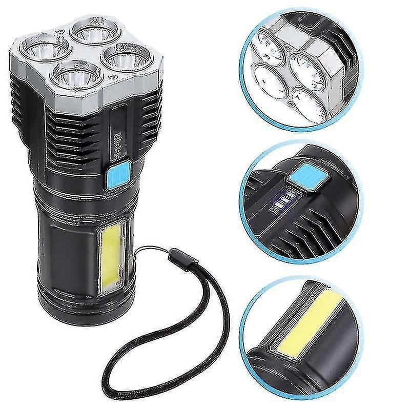 Rechargeable LED Flashlight Multi-Function Outdoor Tactical Torch Light - Image 3