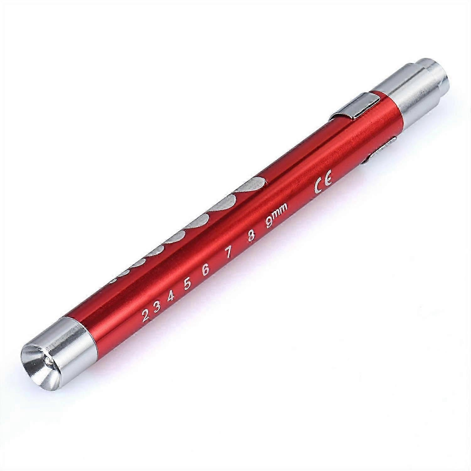 Red Pen Flashlight Battery Powered Portable Emergency LED Torch (1pc) - Image 3