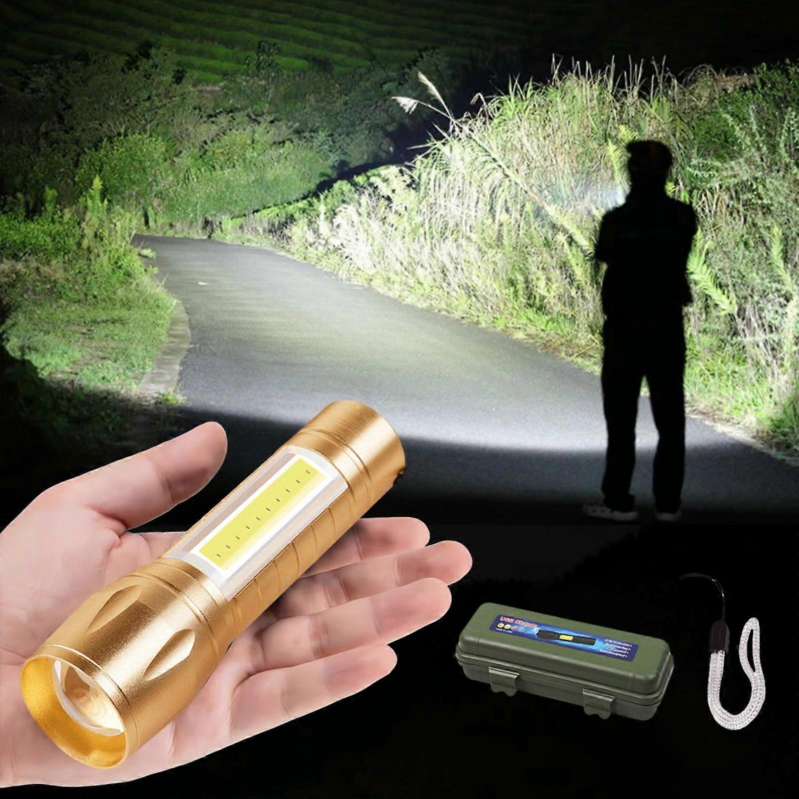 Super Bright LED Tactical Flashlight Zoomable Rechargeable with Multiple Modes - Image 2