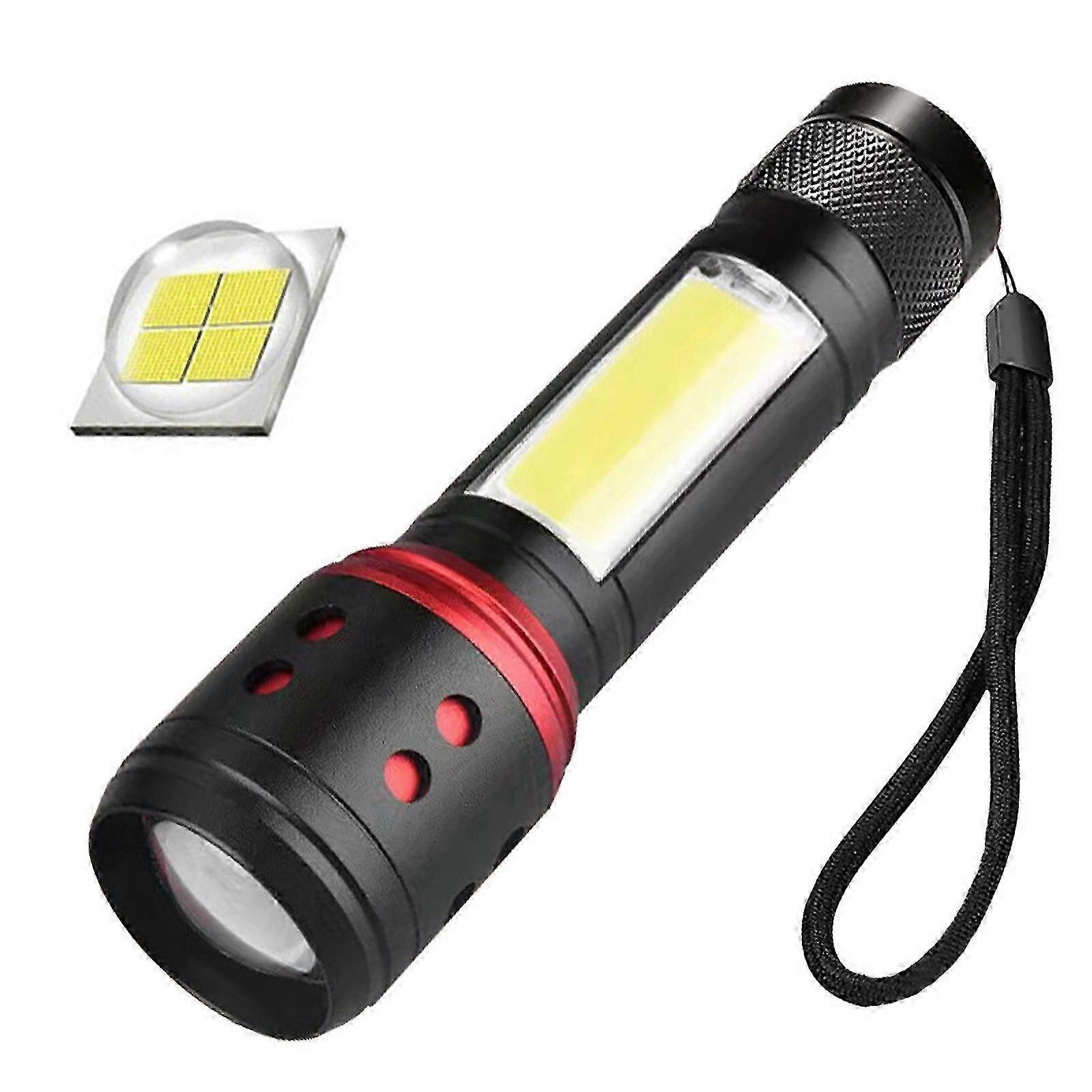 Super Bright LED Tactical Flashlight Zoomable Rechargeable with Multiple Modes - Image 1