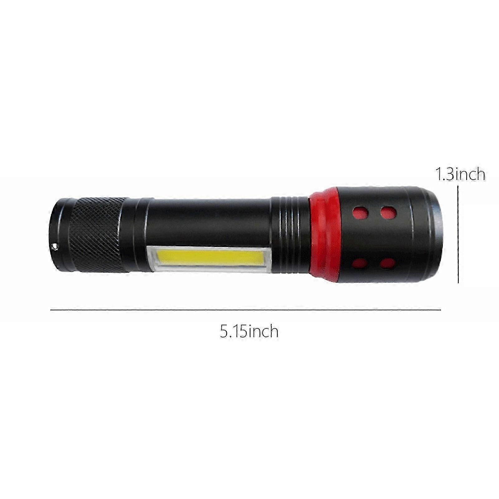 Super Bright LED Tactical Flashlight Zoomable Rechargeable with Multiple Modes - Image 3