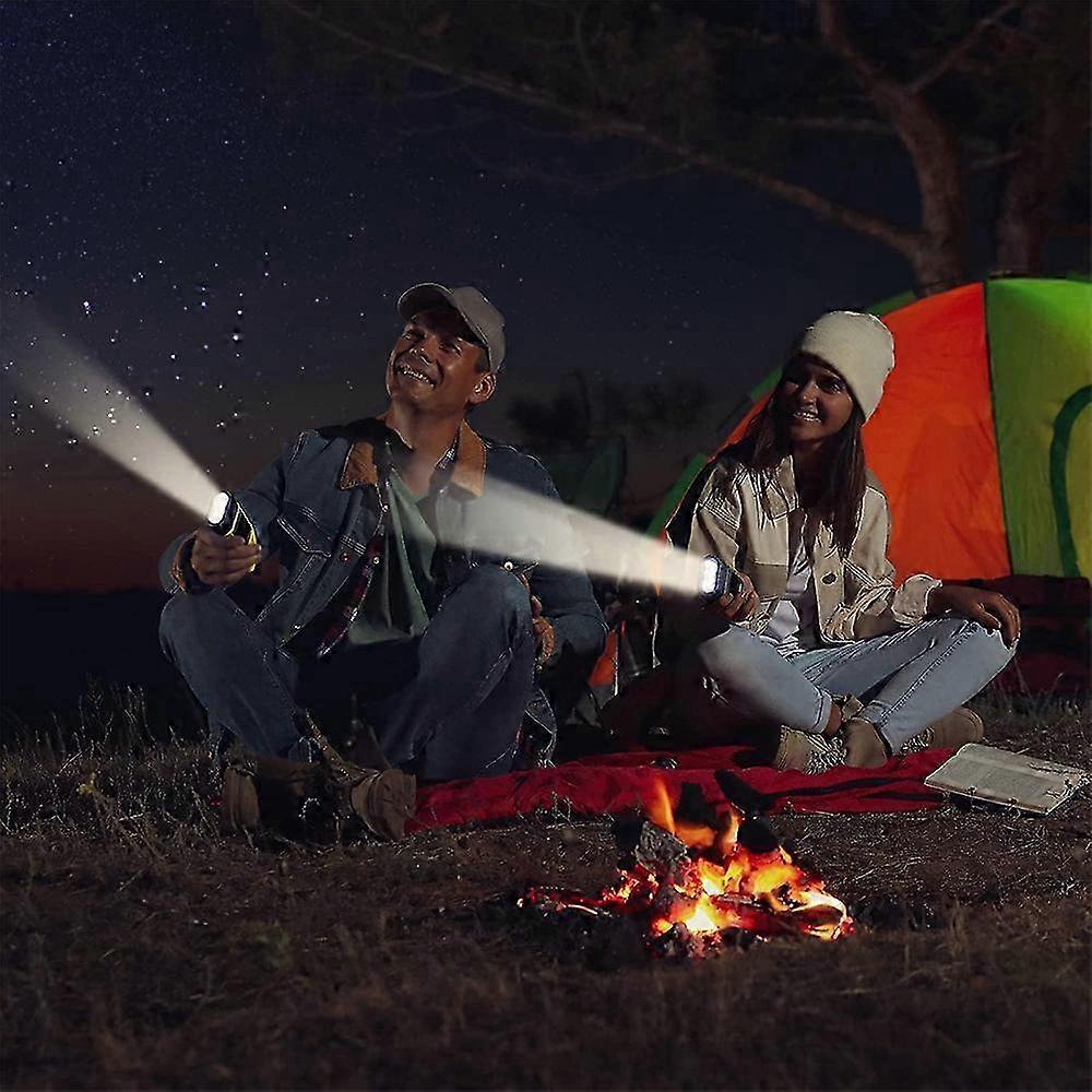 2pcs Hand-Crank Solar Flashlights Emergency Mini LED Torch for Survival Kits - Image 4