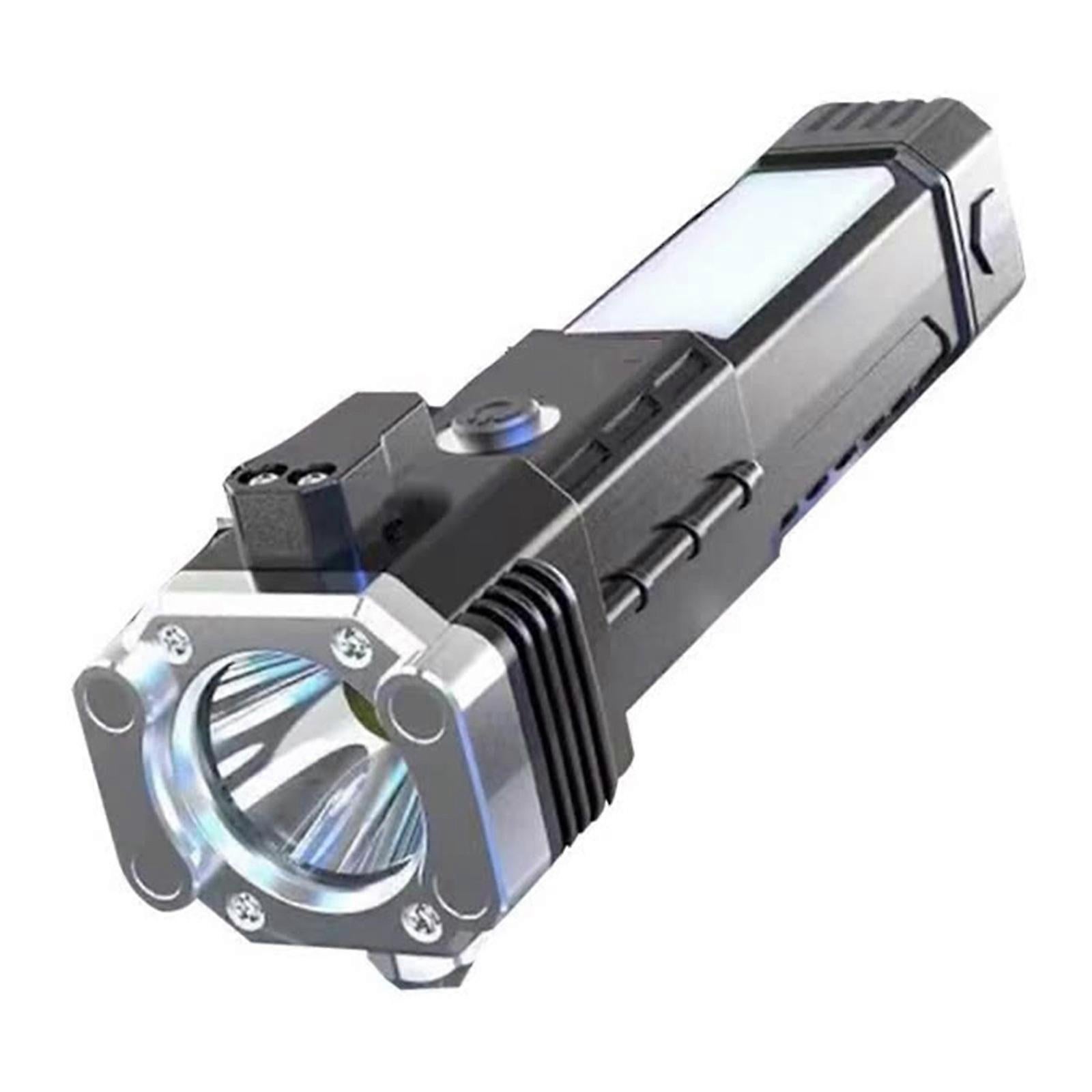 Multifunction Car Flashlight with Window Breaker Rechargeable Emergency Torch - Image 1