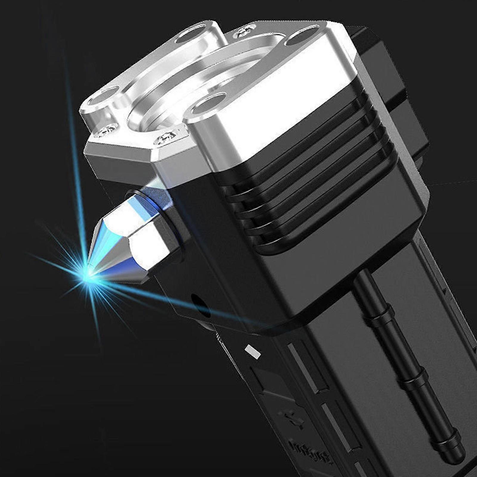 Multifunction Car Flashlight with Window Breaker Rechargeable Emergency Torch - Image 5