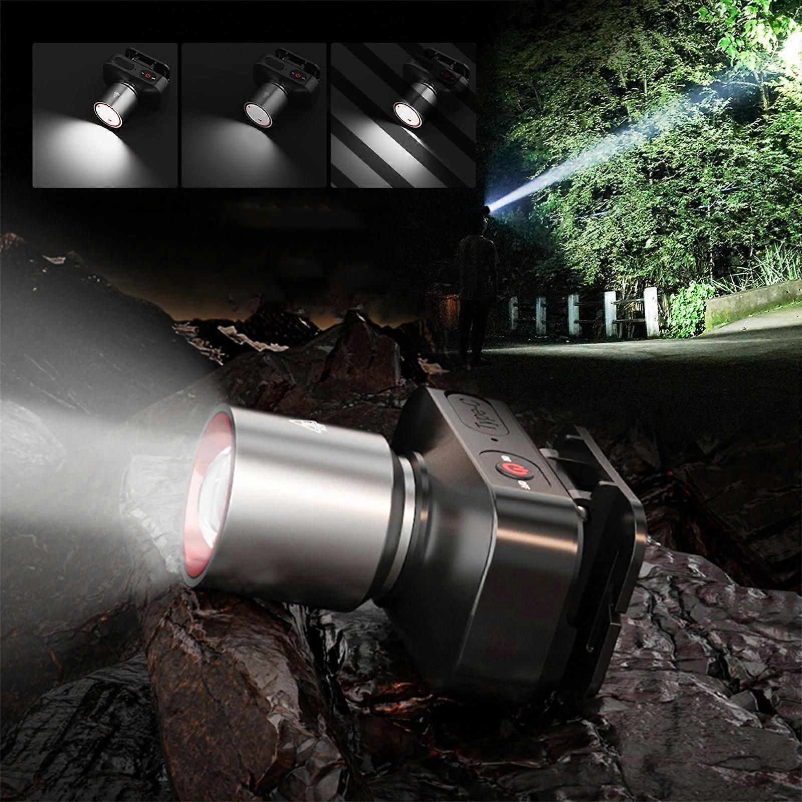 Bright LED Flashlight Rechargeable Zoomable Tactical Torch with 3 Modes - Image 2