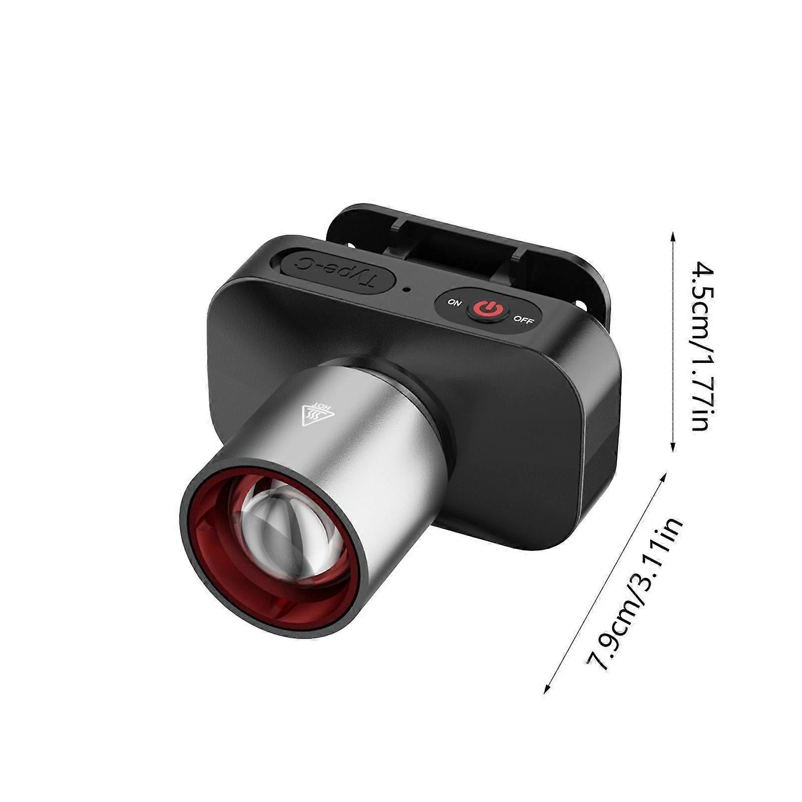 Bright LED Flashlight Rechargeable Zoomable Tactical Torch with 3 Modes - Image 3