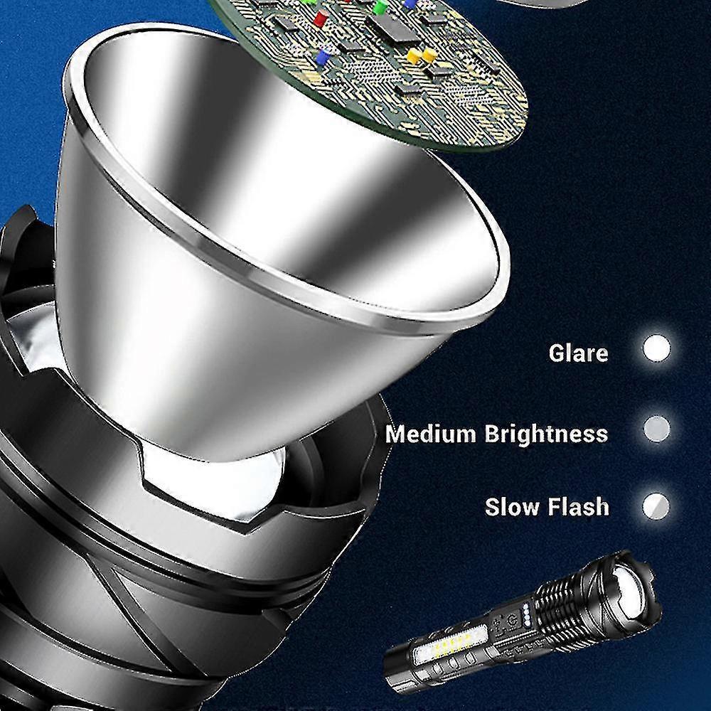Rechargeable Tactical LED Flashlight Bright Torch for Camping & Emergencies - Image 3