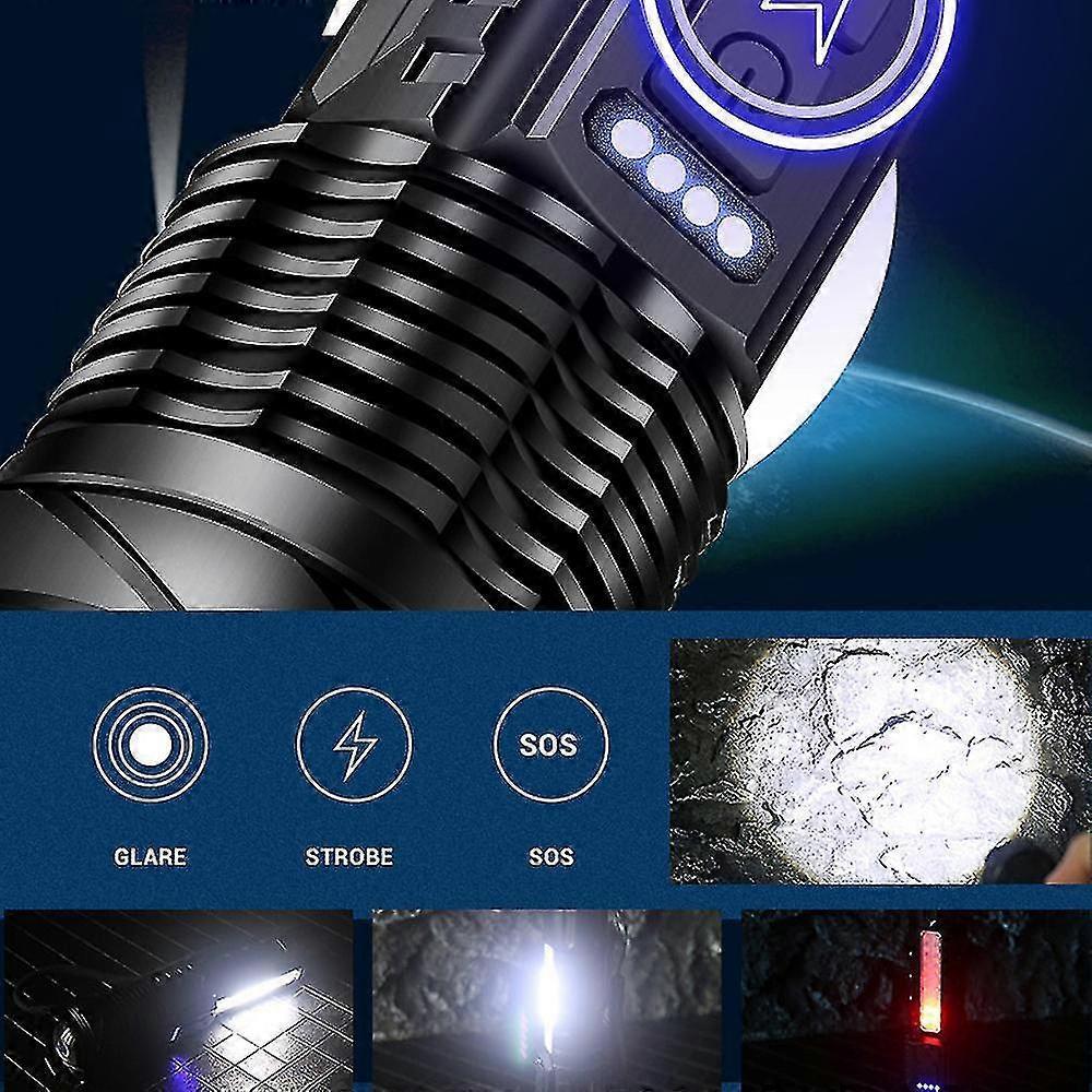 Rechargeable Tactical LED Flashlight Bright Torch for Camping & Emergencies - Image 4