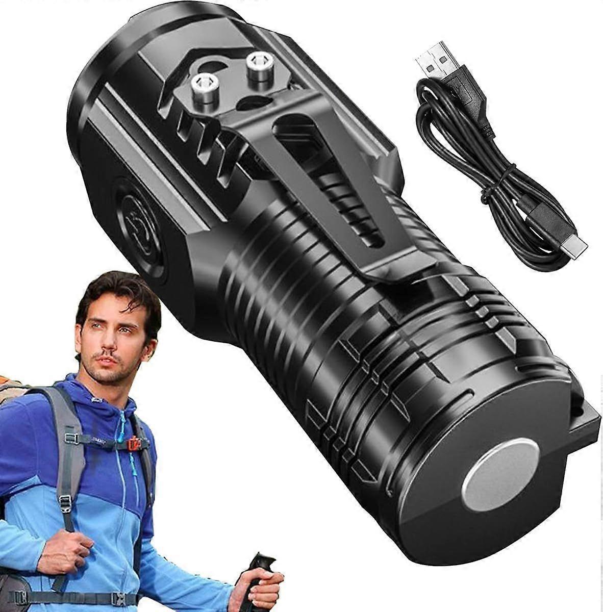 Mini Waterproof LED Flashlight 8.1cm High Lumens Portable Outdoor Torch - Image 1