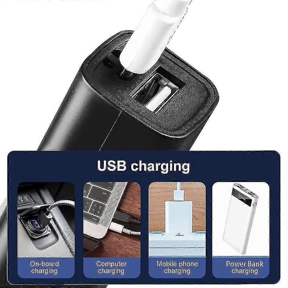 Mini USB Rechargeable Flashlight Power Bank Torch for Mobile Charging - Image 4