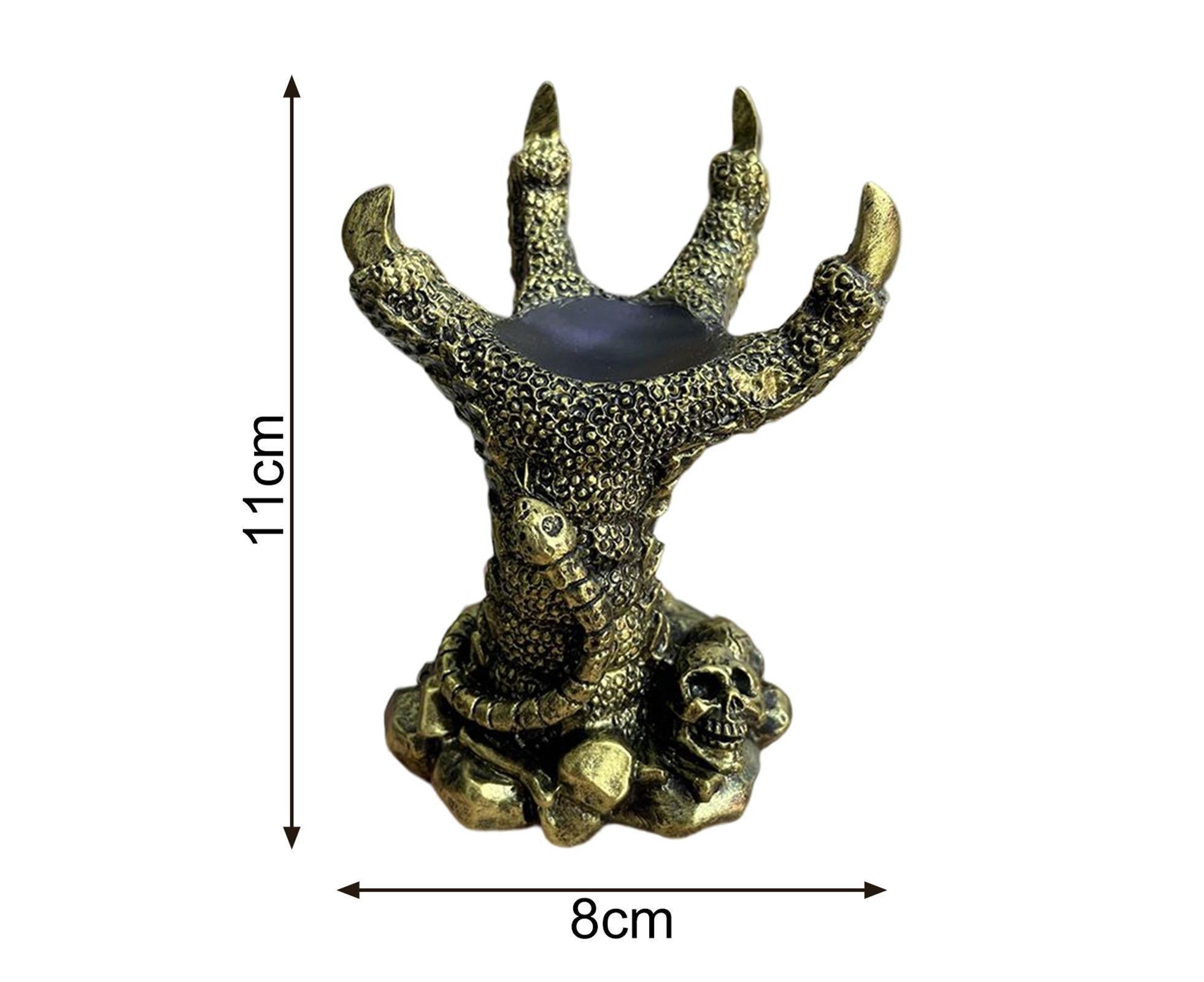 Resin Ornament Glass Ball Base Simulation Dragon Claw Statue-Golden - Image 2