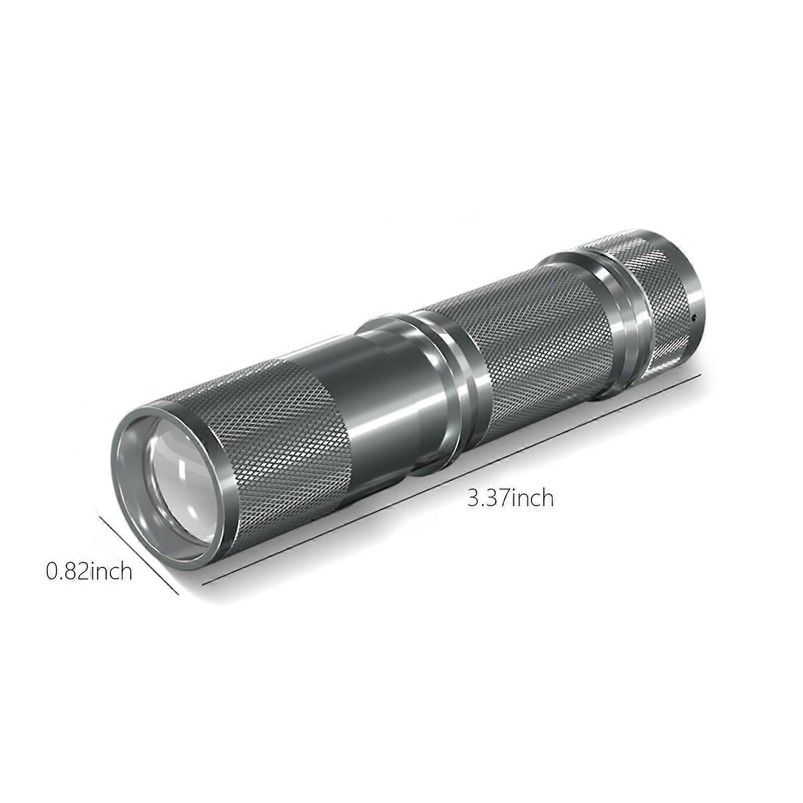 Zoomable Rechargeable Flashlight Aluminium Alloy Bright LED Tactical Torch - Image 3