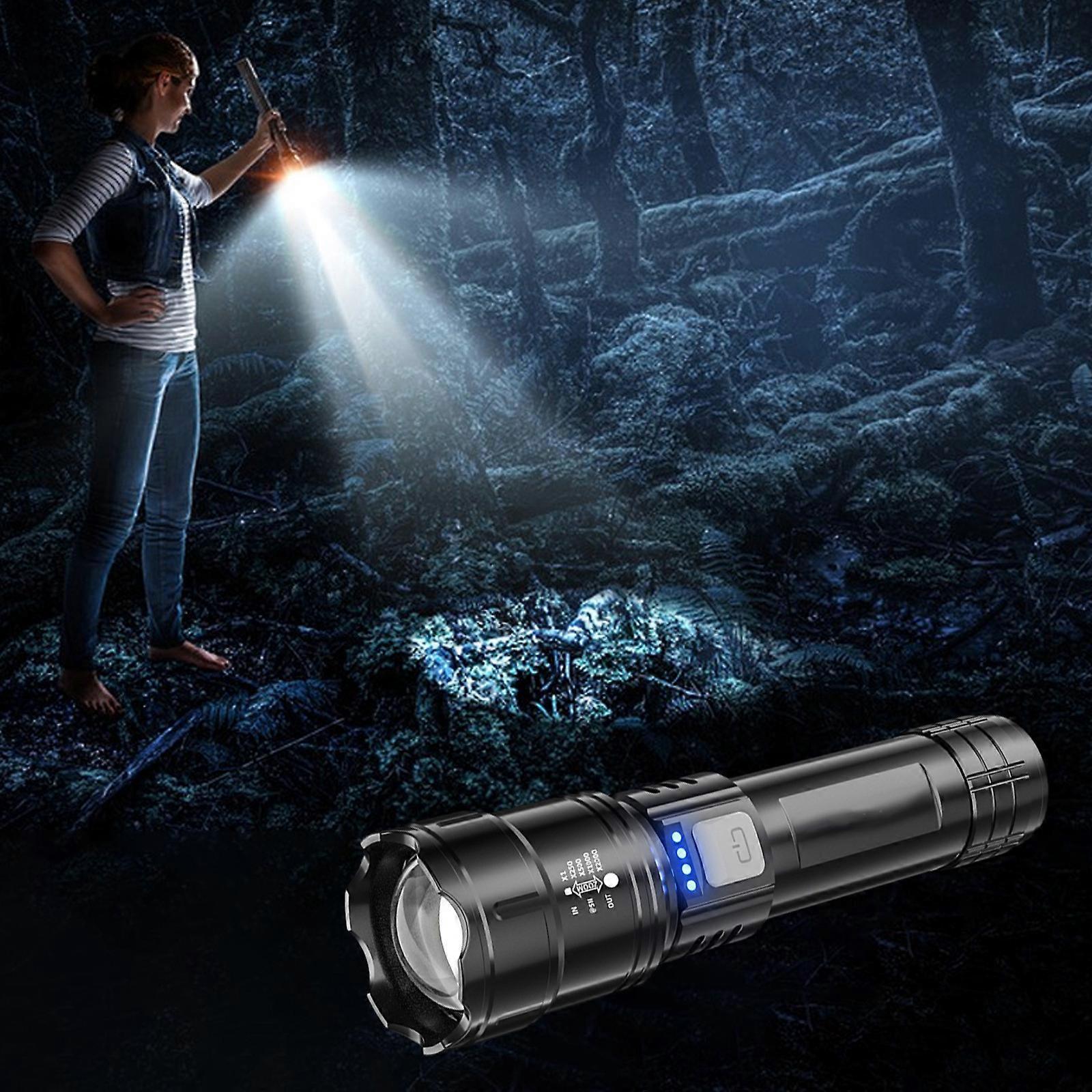 Super Bright Rechargeable Flashlight Zoomable with Multiple Modes Battery Powered - Image 4