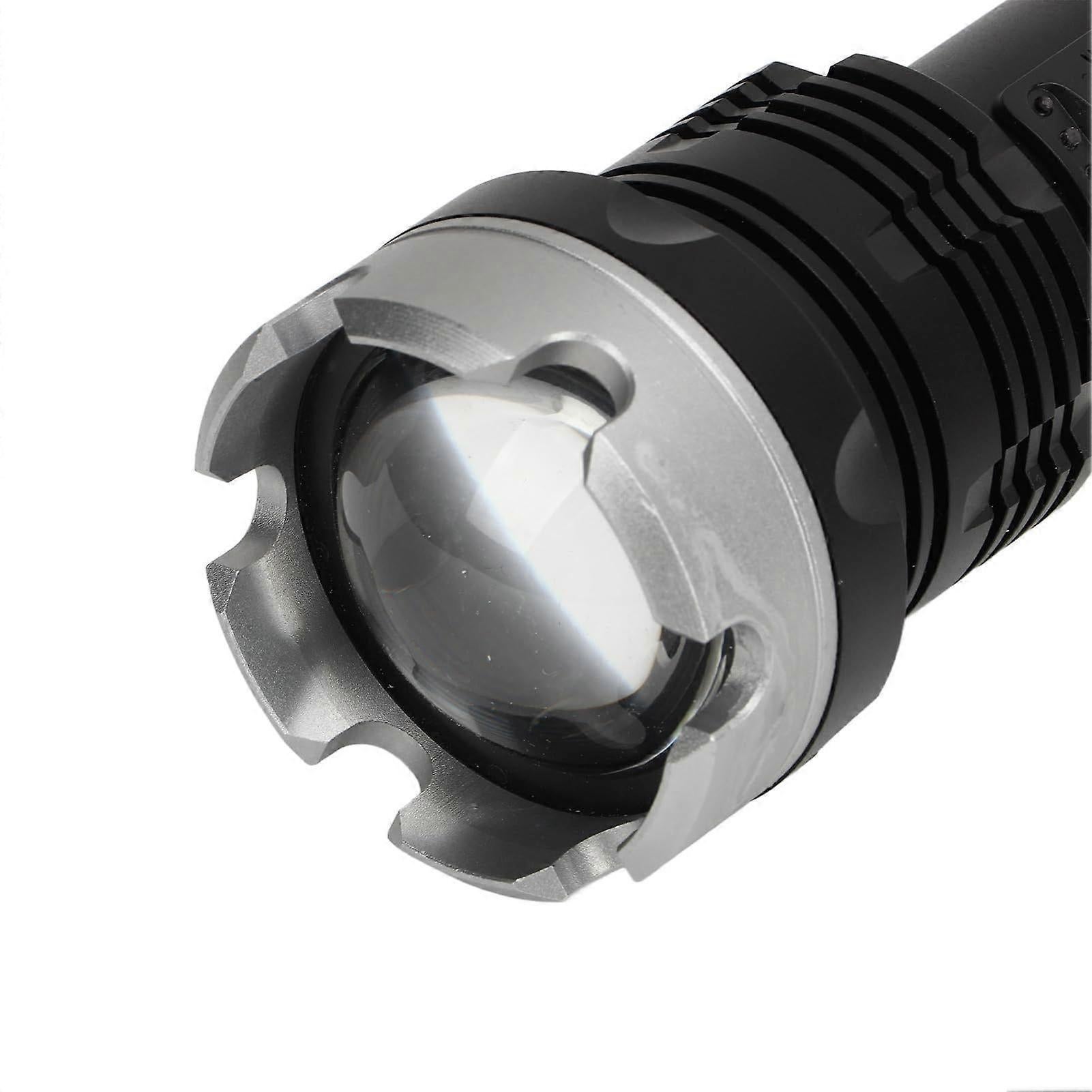 Super Bright Zoomable Flashlight USB Rechargeable Waterproof Aluminum Outdoor Torch - Image 2