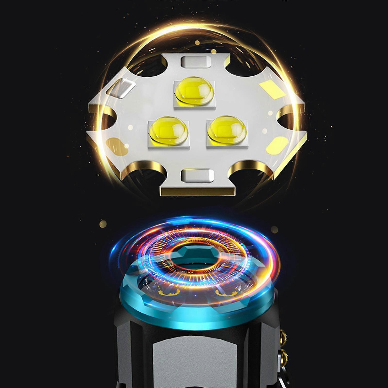 2000LM Rechargeable Tactical LED Flashlight 5 Modes Adjustable Brightness Torch - Image 5