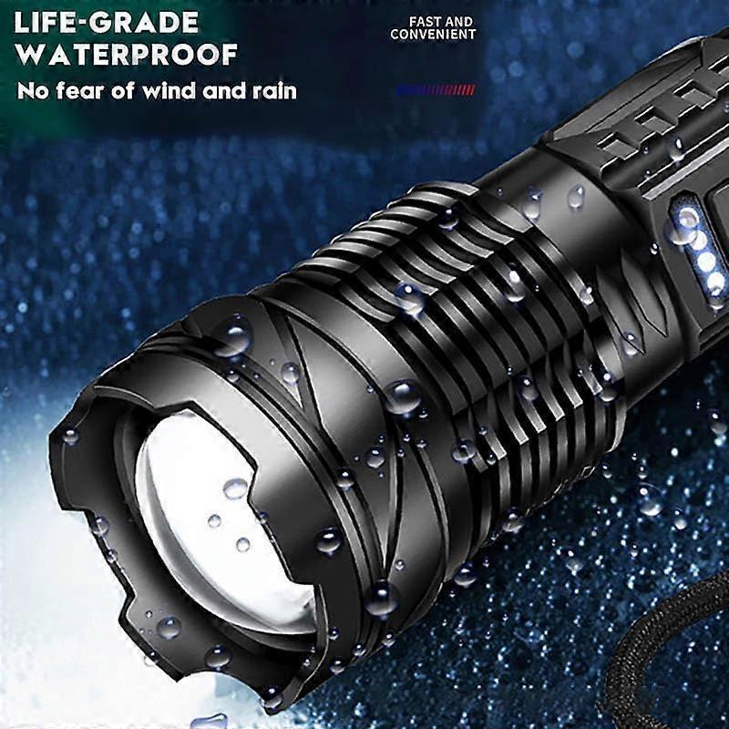 2pcs Tactical A70 LED Flashlight Economical Upgrade Rechargeable Outdoor Torch - Image 3