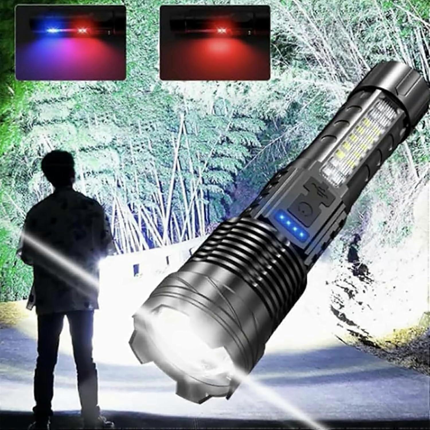 2pcs Tactical A70 LED Flashlight Economical Upgrade Rechargeable Outdoor Torch - Image 4