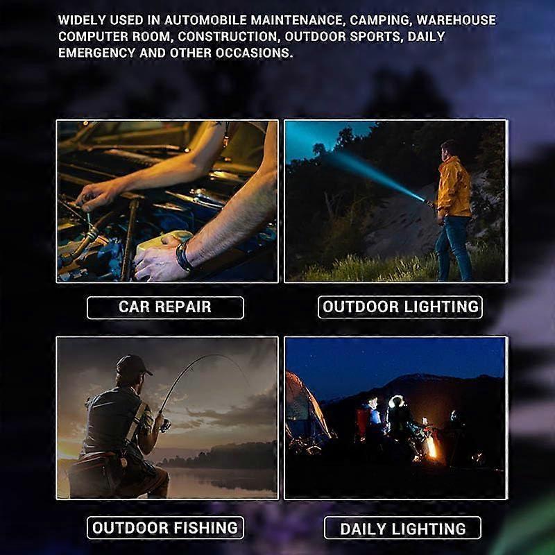 2pcs Tactical A70 LED Flashlight Economical Upgrade Rechargeable Outdoor Torch - Image 5