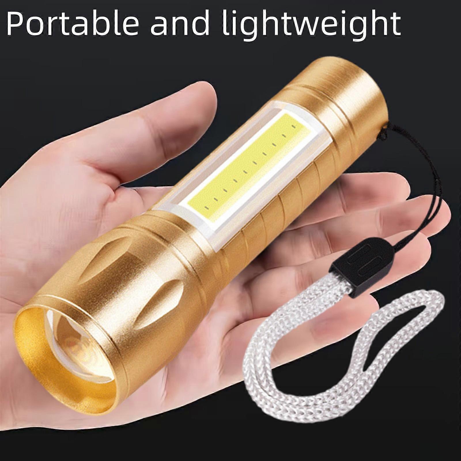 Super Bright Rechargeable LED Flashlight Zoomable with Modes Handheld Torch (FF) - Image 5
