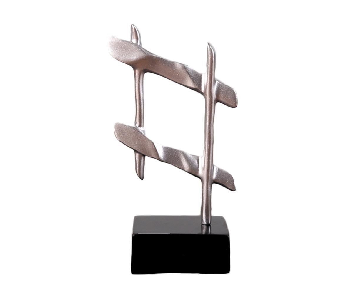 Mini Musical Note Music Present Home Living Room Piano Bedroom Desktop Decor-Silver D - Image 1