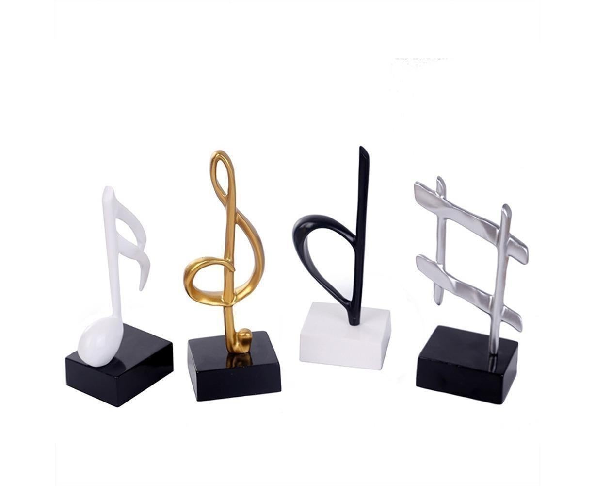Mini Musical Note Music Present Home Living Room Piano Bedroom Desktop Decor-Silver D - Image 7