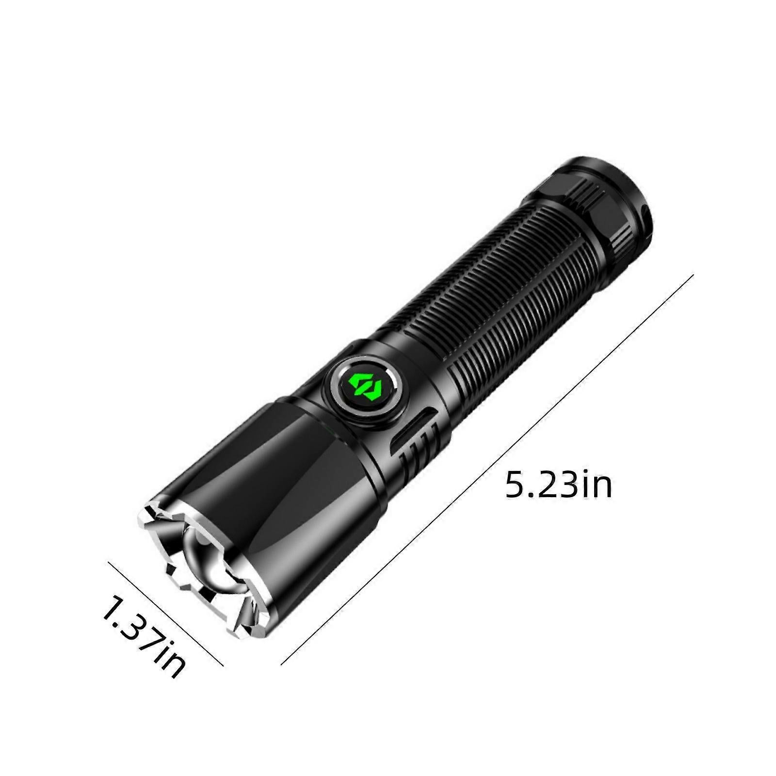 Super Bright Rechargeable LED Flashlight Zoomable with Modes Handheld Torch (OO) - Image 3