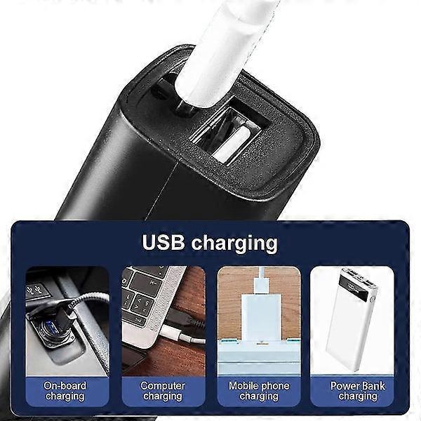 Mini USB Rechargeable Flashlight Built-in Mobile Power Emergency Pocket Torch - Image 4