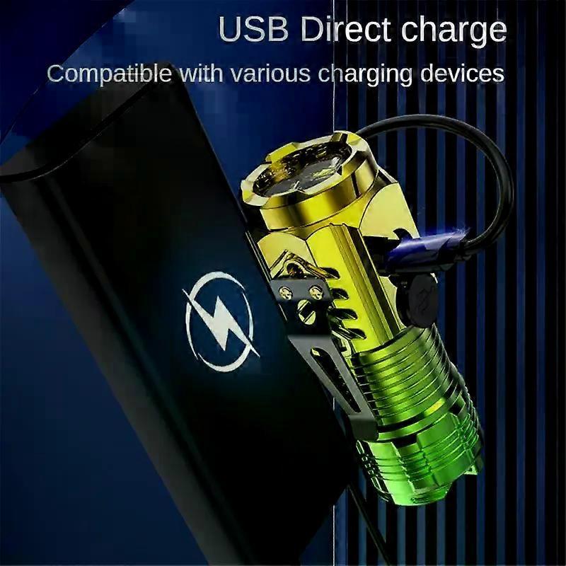 Camping Flashlight USB Rechargeable Outdoor Torch with Emergency Light - Image 5