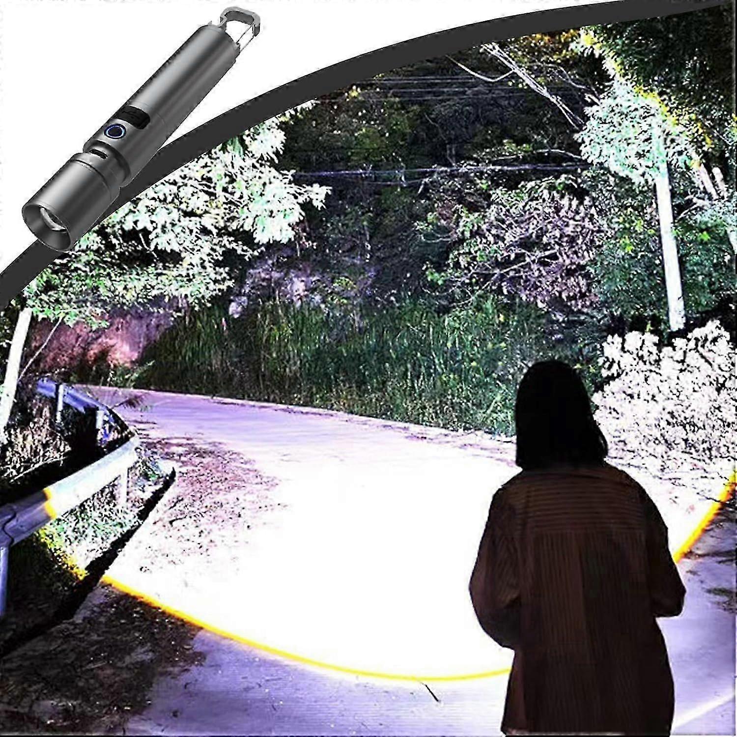 Rechargeable LED Flashlight High Brightness Emergency Torch Portable and Powerful - Image 2